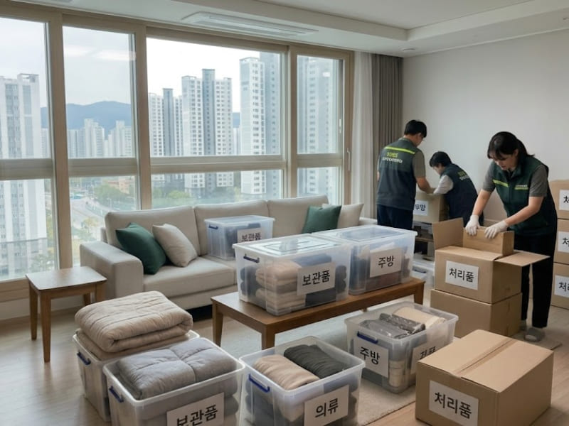 대구유품정리 작업 현장